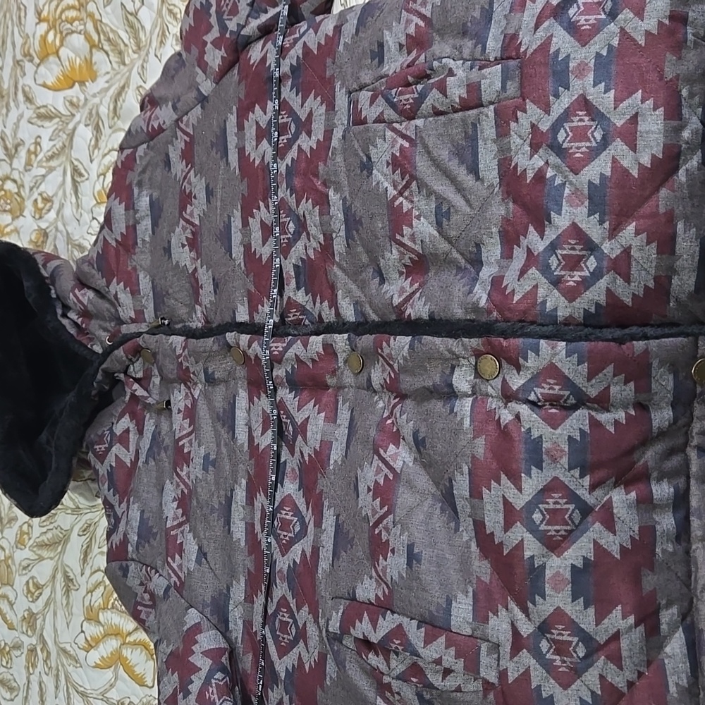 Azrwc Tribal Pattern Hooded Jacket - Picture 3 of 9